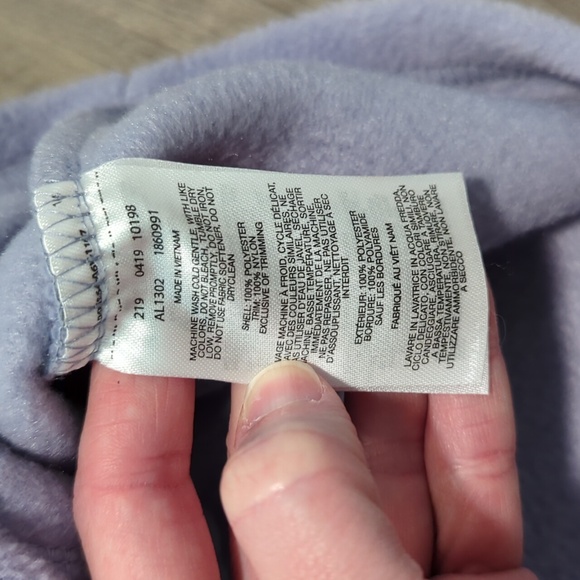 Columbia Fleece Color Block Quarter Snap Pullover Sweater - Picture 7 of 8